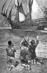 Els pirates supervivents es queden a l'illa mentre els altres marxen cap Anglaterra