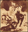 Marc Chagall. 'El lleó fent-se vell'. Faules de La Fontaine (1927)